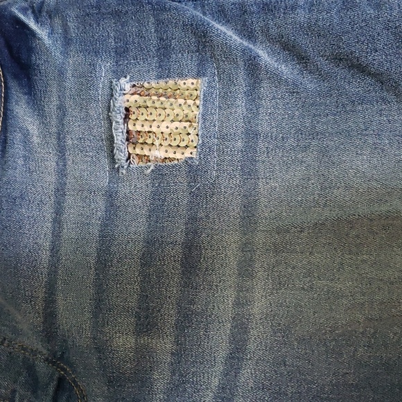 VENUS Dark Wash Decorative Denim Jeans Skinny - Picture 6 of 9